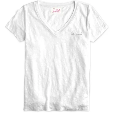 ELOISE V-NECK T-SHIRT 01 MC2 SAINT BARTH ELOI001 01601H