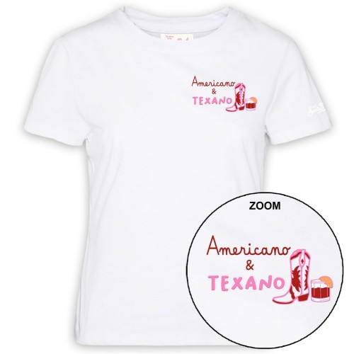 EMILIE T-SHIRT AMERICANO TEXANO MC2 SAINT BARTH EMI0001 05987H