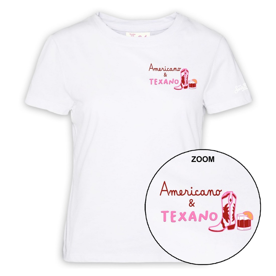 EMILIE T-SHIRT AMERICANO TEXANO MC2 SAINT BARTH EMI0001 05987H