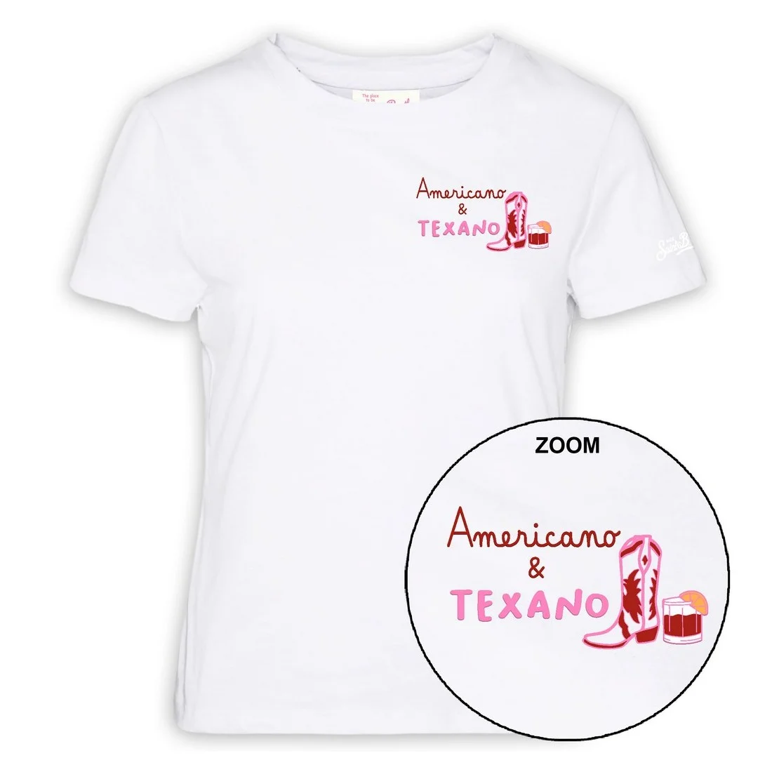 EMILIE T-SHIRT AMERICANO TEXANO MC2 SAINT BARTH EMI0001 05987H