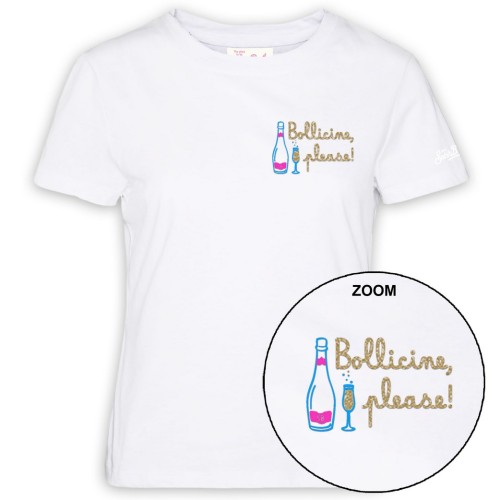 EMILIE T-SHIRT BOLLICINE PLEASE MC2 SAINT BARTH EMI0001 05996H
