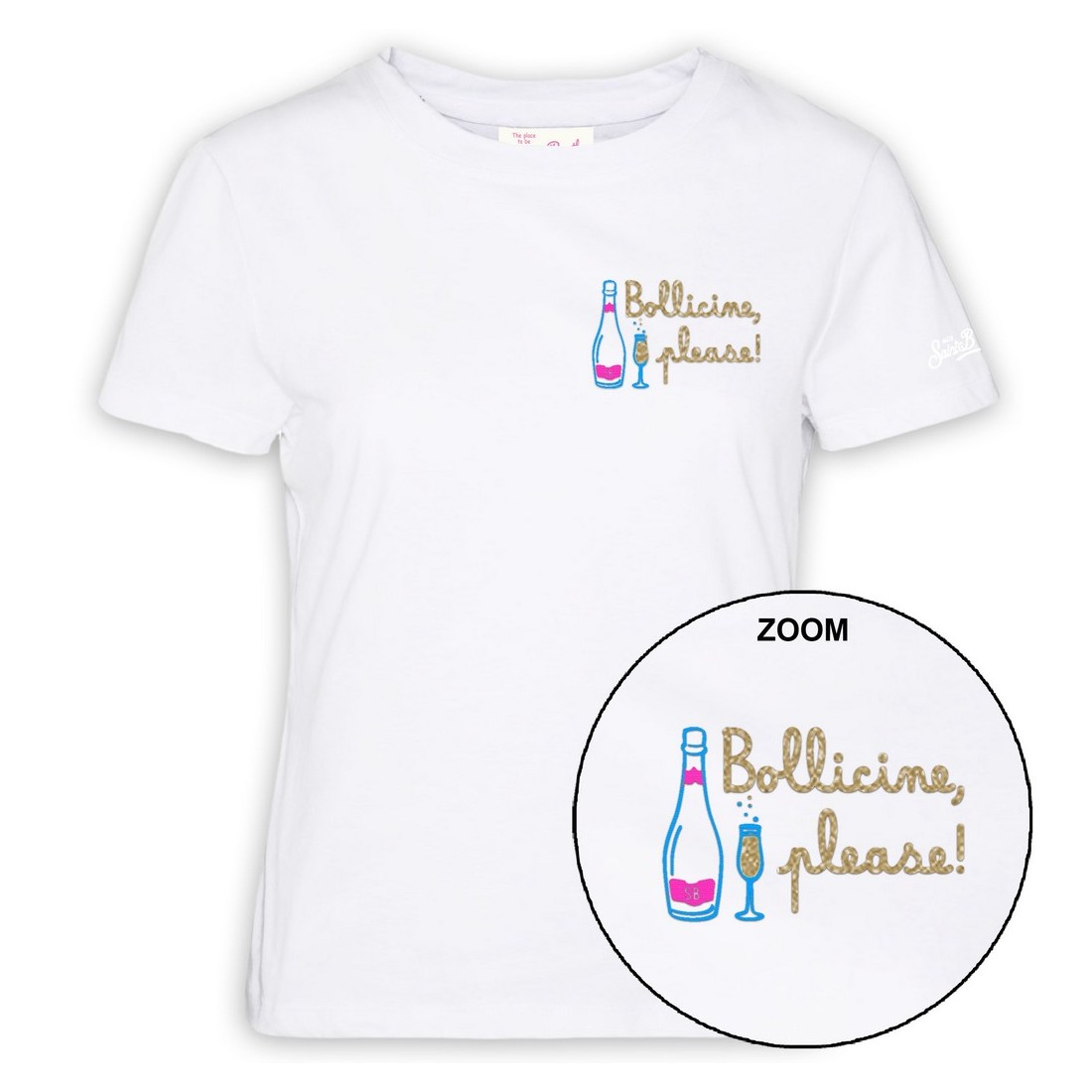 EMILIE T-SHIRT BOLLICINE PLEASE MC2 SAINT BARTH EMI0001 05996H