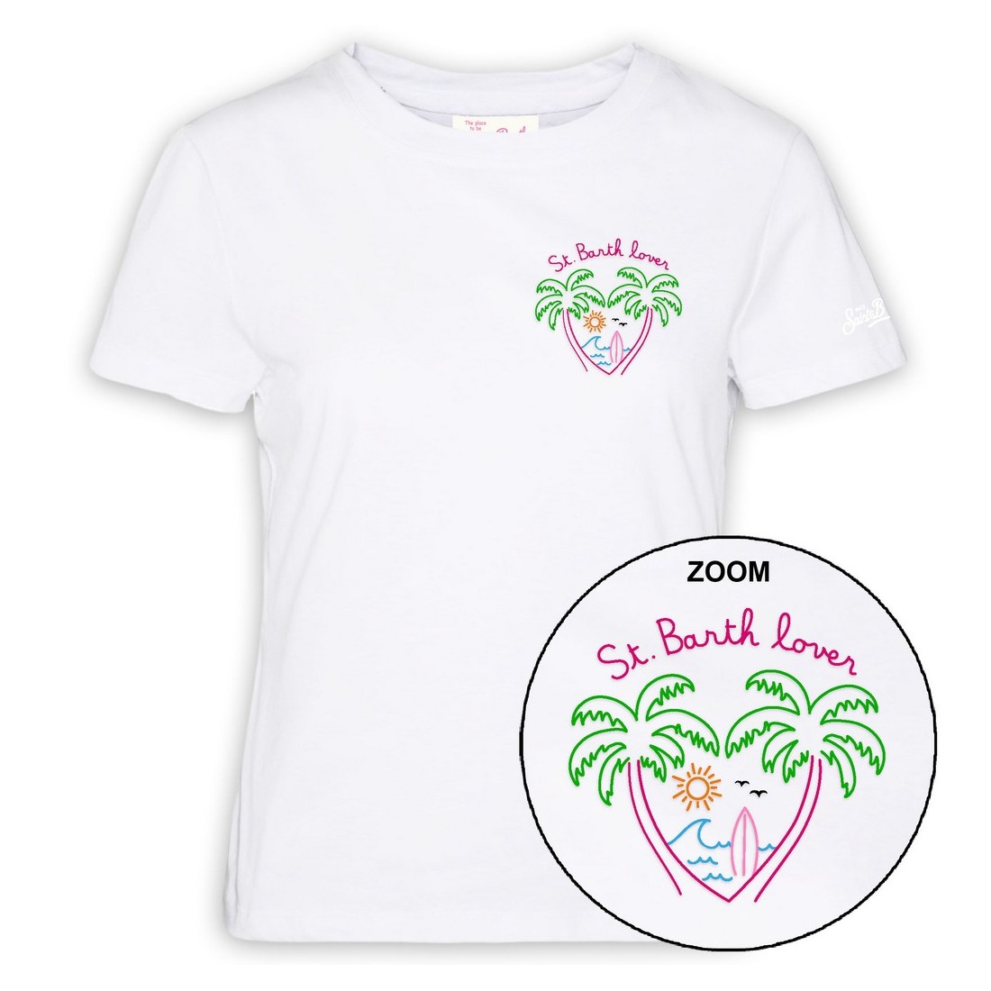 EMILIE T-SHIRT LOVER PALMS MC2 SAINT BARTH EMI0001 06051H
