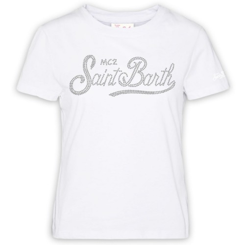 EMILIE T-SHIRT STRASS MC2 SAINT BARTH EMI0001 06278H