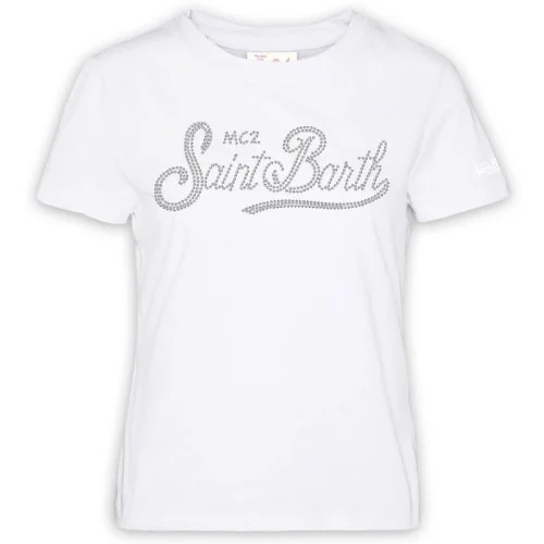 EMILIE T-SHIRT STRASS MC2 SAINT BARTH EMI0001 06278H