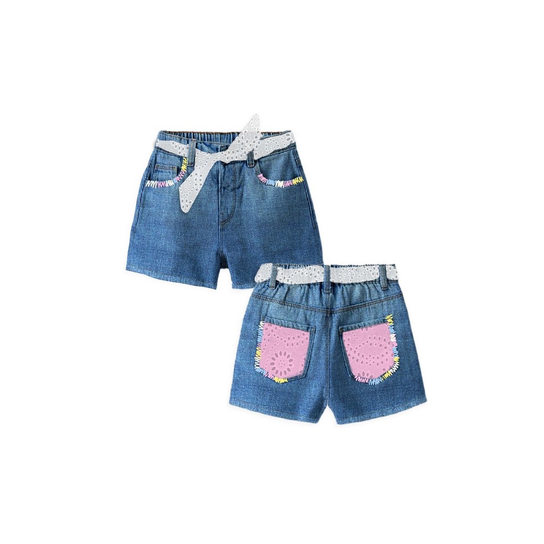 KIKO JR SHORTS FLOWER 1021 MC2 SAINT BARTH KOK0001 00385H