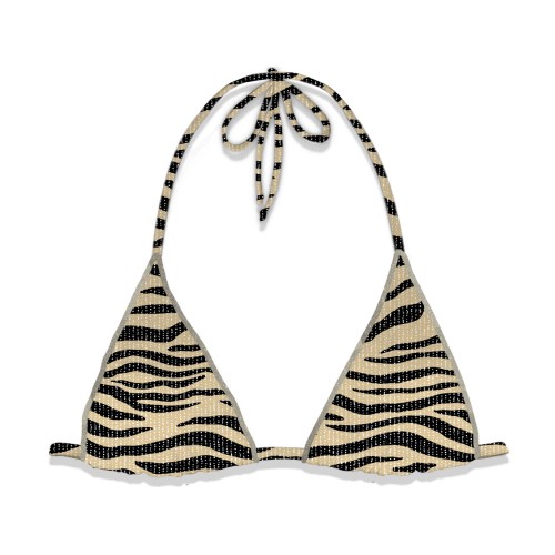 LEAH TRIANGLE BIKINI LUREX  ZEBRA MC2 SAINT BARTH LEH0009 01444H