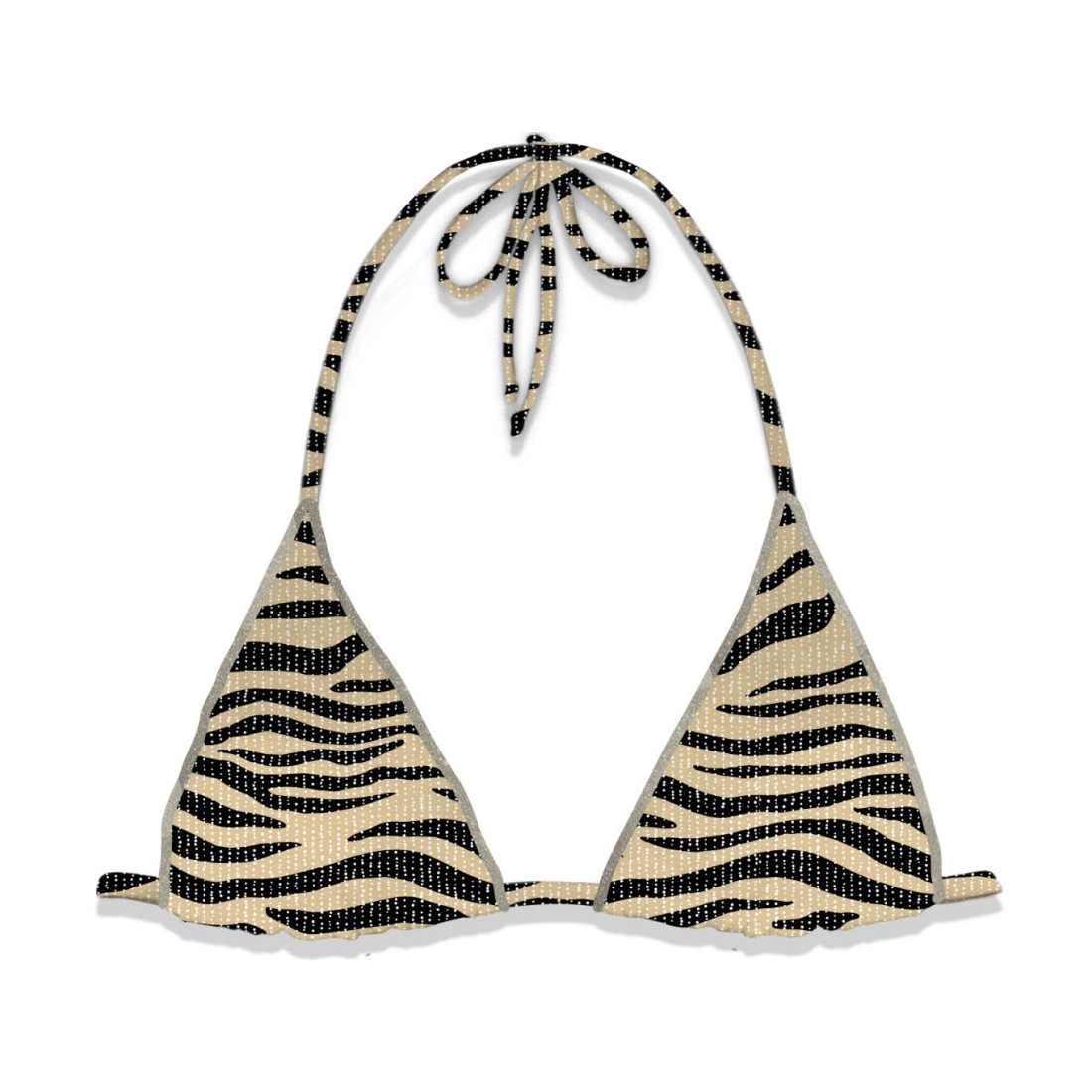 LEAH TRIANGLE BIKINI LUREX  ZEBRA MC2 SAINT BARTH LEH0009 01444H