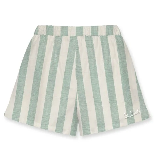 MEAVE SHORTS LINEN STRIPES POP V5310 MC2 SAINT BARTH MEA002 01019H
