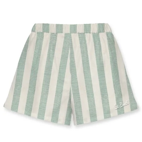 MEAVE SHORTS LINEN STRIPES POP V5310 MC2 SAINT BARTH MEA002 01019H