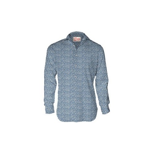 SIKELIA SHIRT INDIGO CROSS 10 MC2 SAINT BARTH SIK0001 05072H