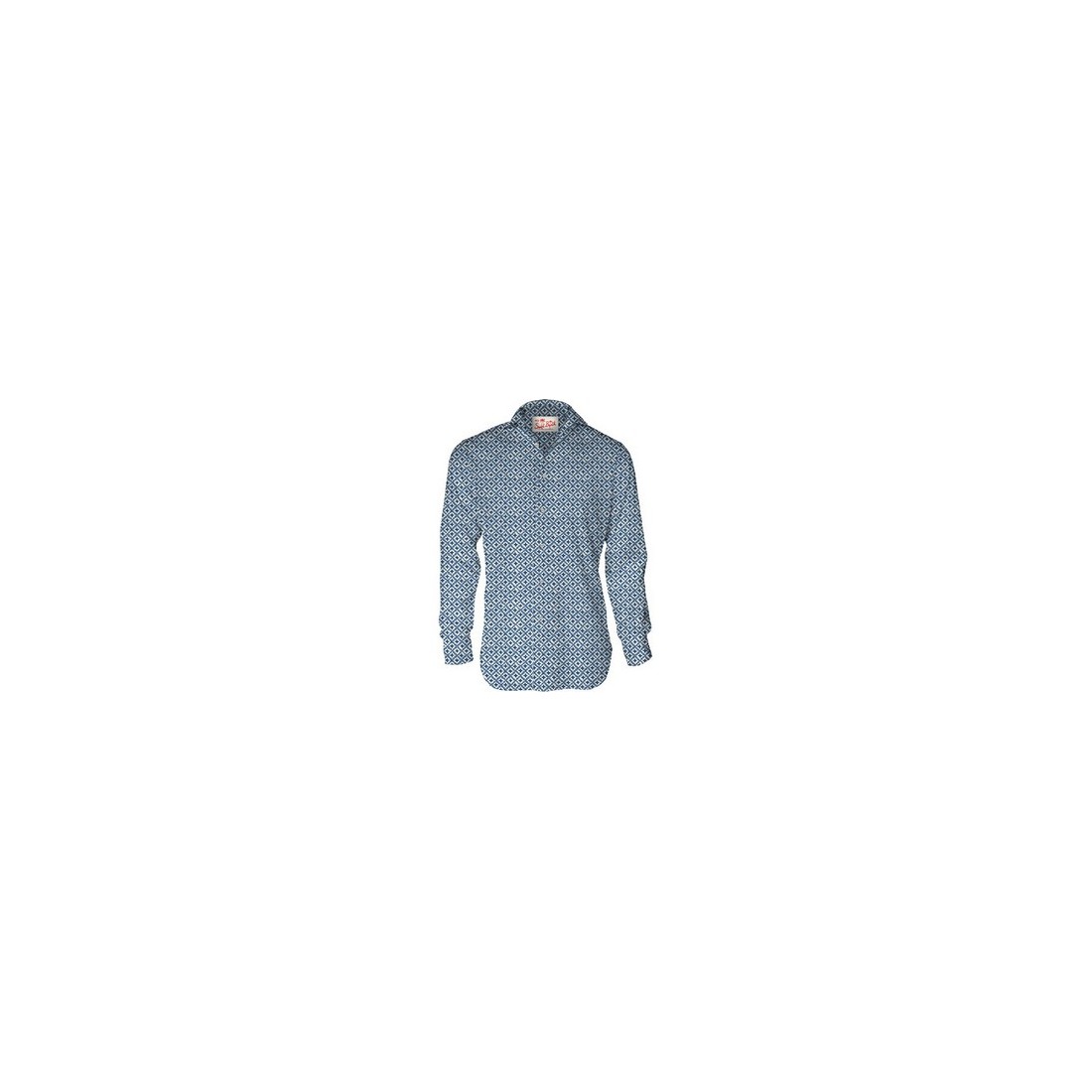 SIKELIA SHIRT INDIGO CROSS 10 MC2 SAINT BARTH SIK0001 05072H