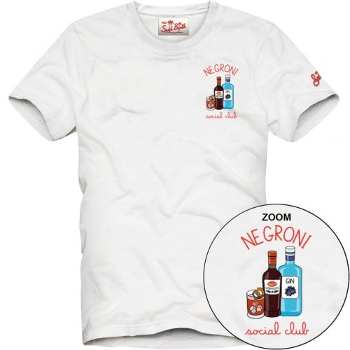 T-SHIRT SOCIAL NEGRONI MC2 SAINT BARTH TSHM001 02488H