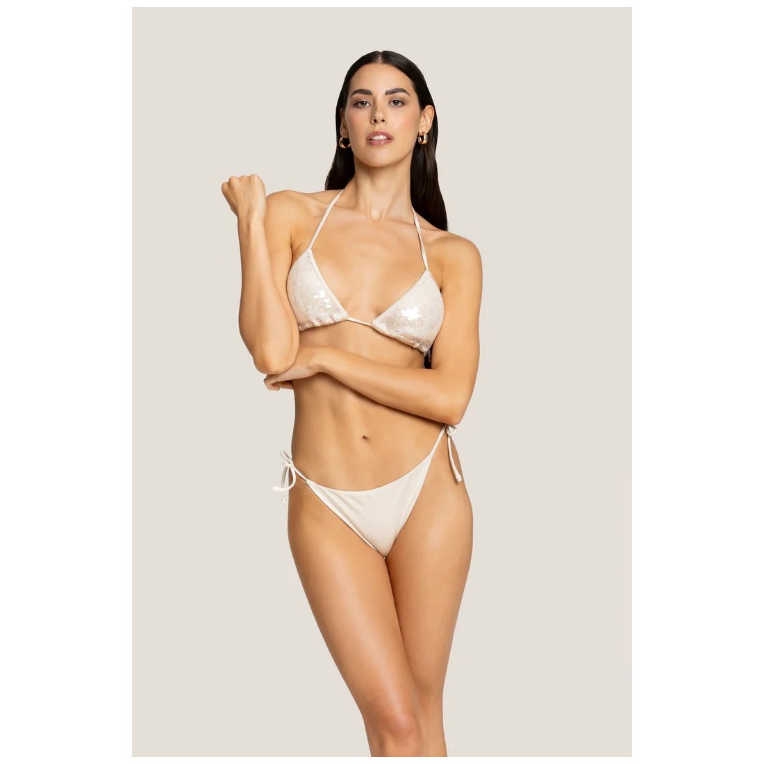 TRIANGOLO PAILETTES 4GIVENESS WBWBK4888 SABBIA