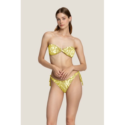 FASCIA SLIP FIOCCHI TRIANG.LACCETTI 4GIVENESS WBWBK4974 GIALLO