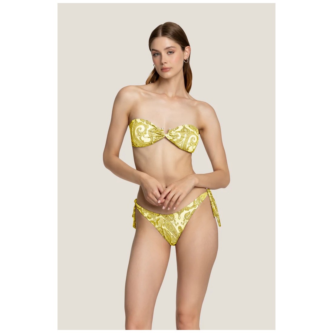FASCIA SLIP FIOCCHI TRIANG.LACCETTI 4GIVENESS WBWBK4974 GIALLO