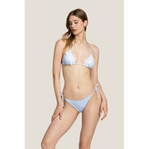 TRIANGOLO VERTICAL LINES 4GIVENESS WBWBK5117 AZZURRO