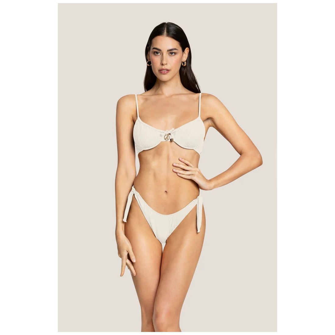 BALCONCINO E SLIP FIOCCHI 4GIVENESS WBWBK5235 OFFWHITE