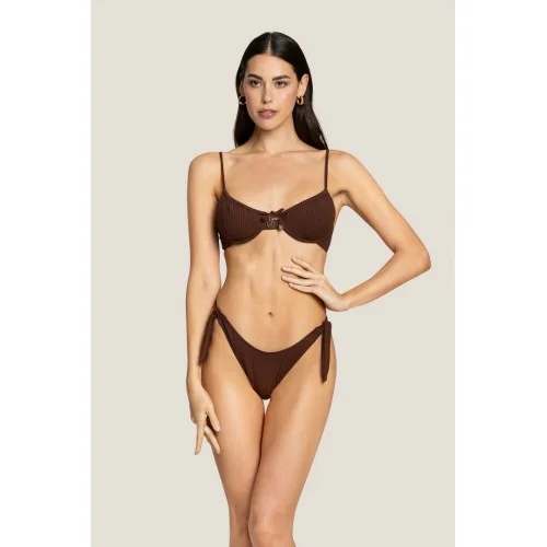 BALCONCINO E SLIP FIOCCHI 4GIVENESS WBWBK5235 TERRA