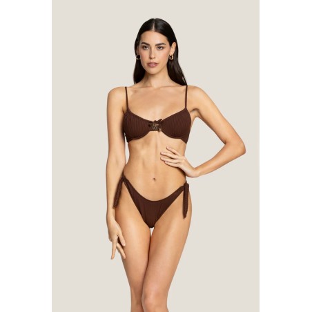 BALCONCINO E SLIP FIOCCHI 4GIVENESS WBWBK5235 TERRA