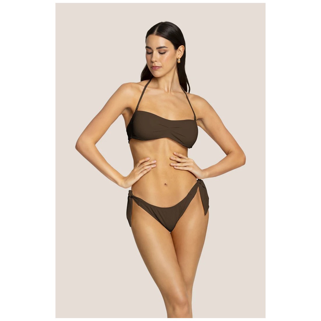FASCIA CON SLIP MARYLIN RIBS COLOUR 4GIVENESS WBWBK5240 TERRA
