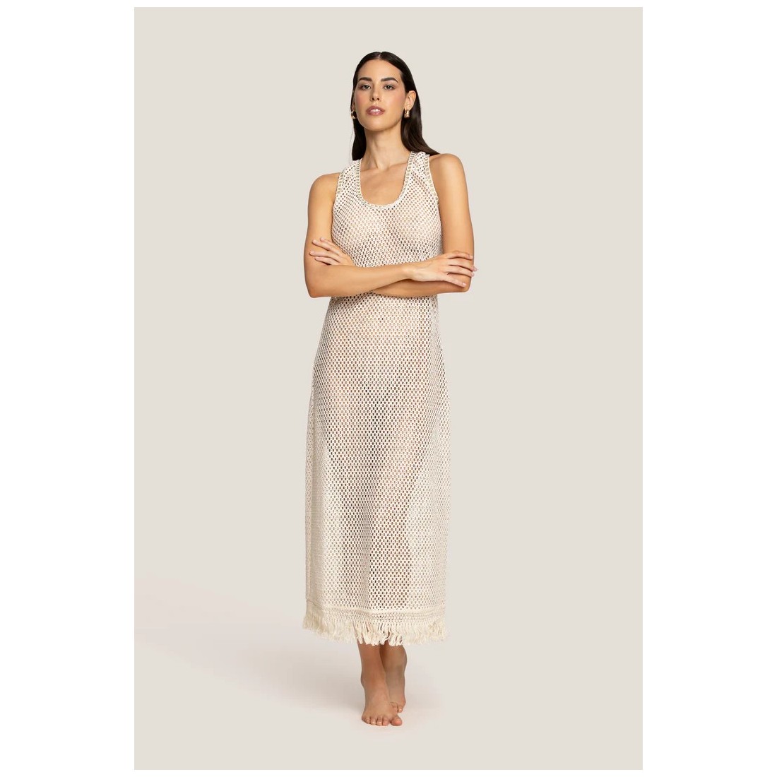 ABITO LUNGO NATURAL MESH 4GIVENESS WCUAL5223 UNI