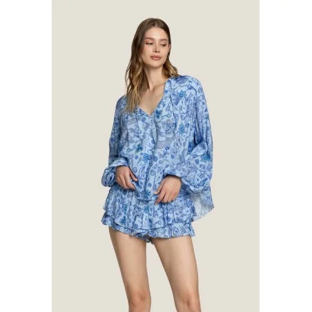 BLUSA ANTIBES 4GIVENESS WRWCM4865 AZZURRO