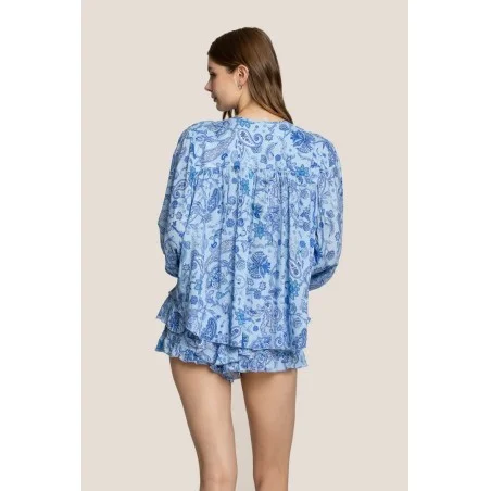 BLUSA ANTIBES 4GIVENESS WRWCM4865 AZZURRO