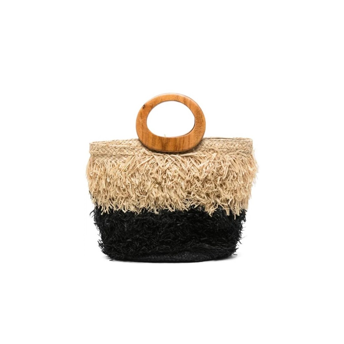 BORSA KESHIA LARGE AFAR KESHIA_L BLACK/STRAW