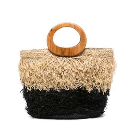 BORSA KESHIA LARGE AFAR KESHIA_L BLACK/STRAW