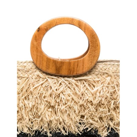 BORSA KESHIA LARGE AFAR KESHIA_L BLACK/STRAW