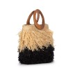 BORSA KESHIA MEDIUM AFAR KESHIA_M BLACK/STRAW