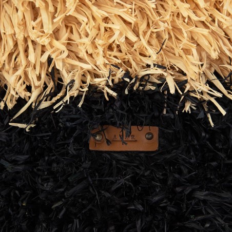 BORSA KESHIA MEDIUM AFAR KESHIA_M BLACK/STRAW