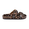 CIABATTA IN CAVALLINO DOPPIA FIBBIA KBR SHOES TOKIO LEOPARD