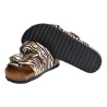 CIABATTA IN CAVALLINO DOPPIA FIBBIA KBR SHOES TOKIO ZEBRA