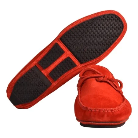 MOCASSINO IN CAMOSCIO LA PARIGINA 324 ROSSO
