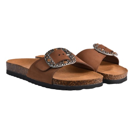 CIABATTA FIBBIA KBR SHOES BALI MOKA