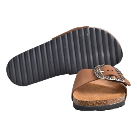 CIABATTA FIBBIA KBR SHOES BALI MOKA