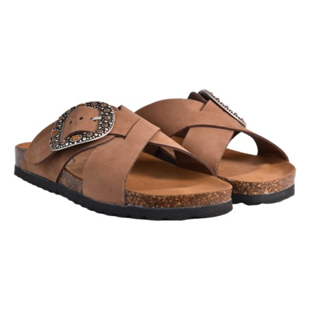 CIABATTA FIBBIA KBR SHOES IBIZA MOKA