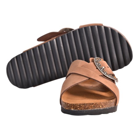 CIABATTA FIBBIA KBR SHOES IBIZA MOKA