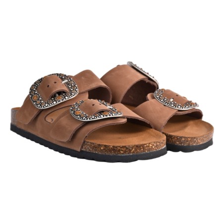 CIABATTA FIBBIA KBR SHOES KOBE MOKA