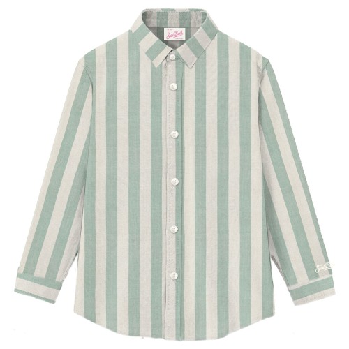 MEREDITH SHIRT LINEN STRIPES POP V5310 MC2 SAINT BARTH MDH001 01019H