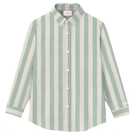 MEREDITH SHIRT LINEN STRIPES POP V5310 MC2 SAINT BARTH MDH001 01019H