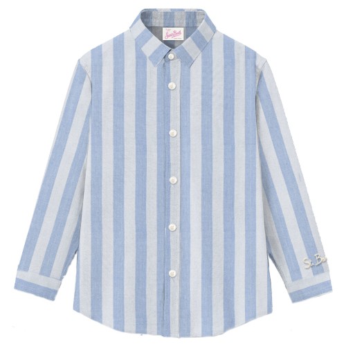 MEREDITH SHIRT LINEN STRIPES POP V3110 MC2 SAINT BARTH MDH001 05741H