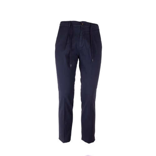 PANTALONE SLIM TAPERED CON COULISSE CRUNA MITTE.901 BLU