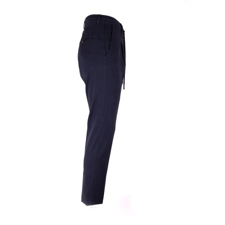 PANTALONE SLIM TAPERED CON COULISSE CRUNA MITTE.901 BLU