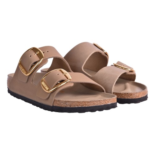 CIABATTA ARIZONA BIG BUCKLE LEATHER BIRKENSTOCK 1030395 TABACCO