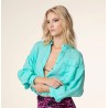 CAMICIA OVER F**K 1264AQ ACQUAMARINE