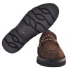 MOCASSINO CAMOSCIO C/BORCHIE LA PARIGINA 314BOR CAFFE