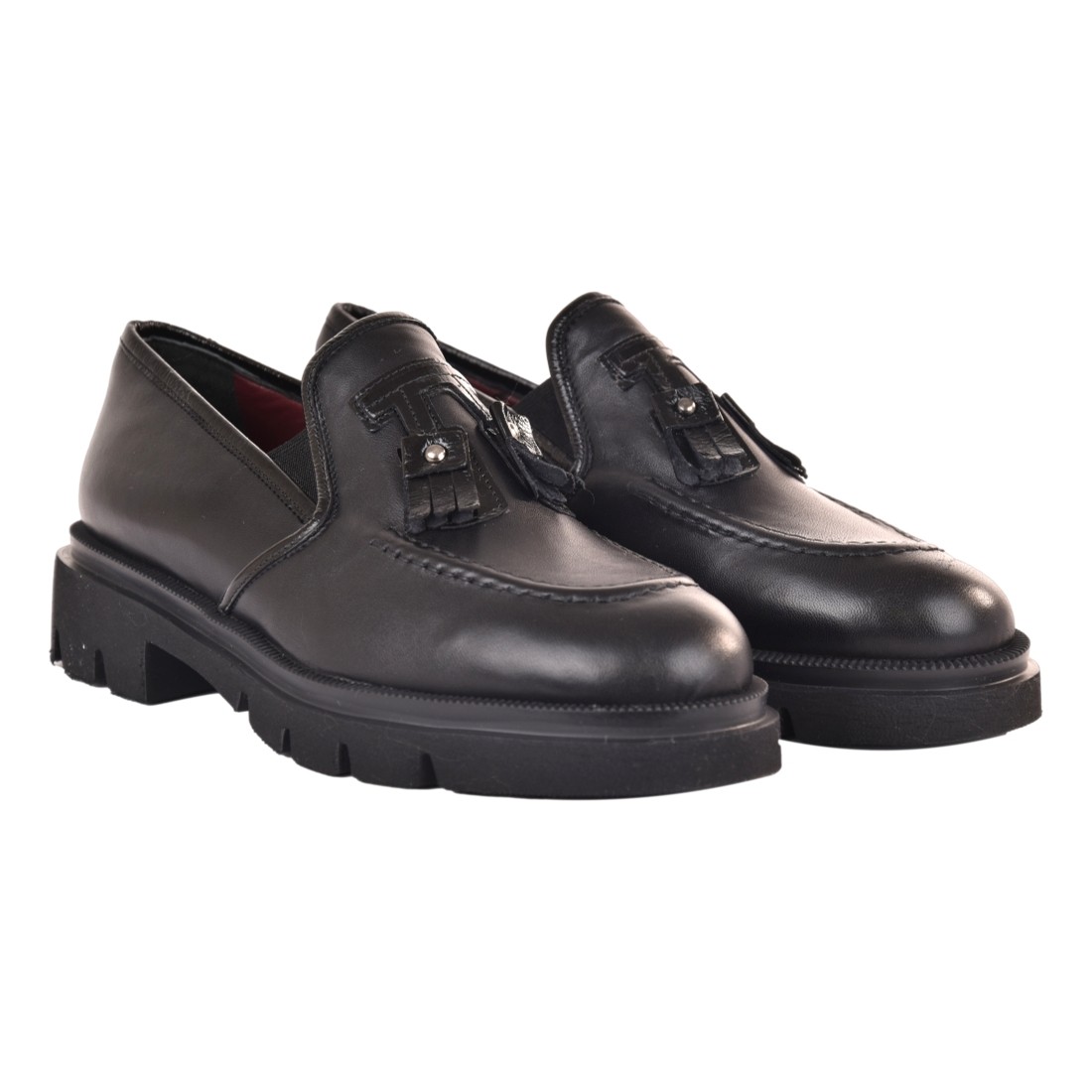MOCASSINO CON NAPPINE LA PARIGINA 316/435 NERO